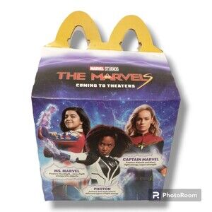 2023 The Marvels Movie McDonalds Happy Meal Box EMPTY BOX ONLY